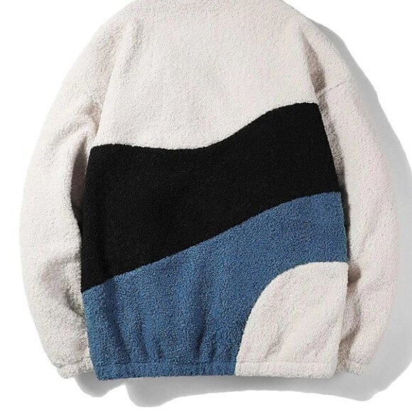 Cream Mens Teddy Coat - Picture 4 of 8